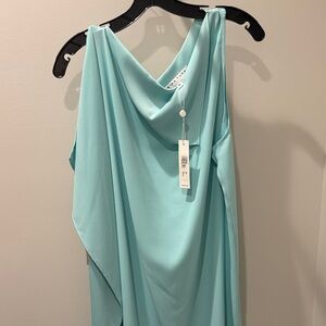 Trina Turk Aqua Asymmetrical Dress